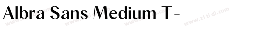 Albra Sans Medium T字体转换